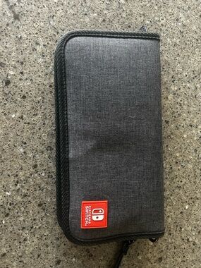 Nintendo Gray Travel Case with Red Logo Patch